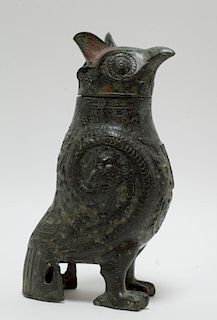 Chinese Bronze Beast w/ Attachable Head