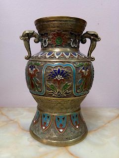Chinese Cloisonne Bronze Vase
