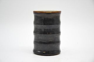 Chinese Black Glazed Brush Pot