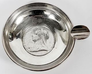 EUROPEAN WINE TASTERS CUP & VICTORIAN SILVER COIN