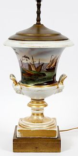 FRENCH PORCELAIN TABLE LAMP 19TH C