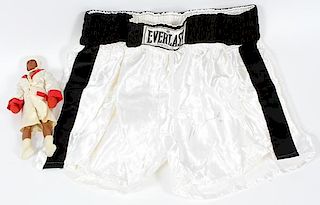 MUHAMMAD ALI AUTOGRAPHED BOXING TRUNKS