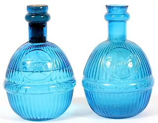 PAIR OF HARDEN'S 'STAR' GLASS FIRE GRENADES