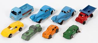 TOOTSIE TOY LESNEY ETC. SMALL CAST METAL TOY CARS
