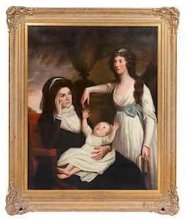 Artist Unknown, (19th Century), Portrait of a Mother, Daughter and Grandchild