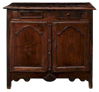 Louis XV Carved Fruitwood Cabinet