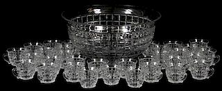 HEISEY GLASS PUNCH BOWL