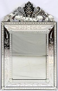 VENETIAN ETCHED WALL MIRROR
