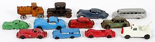 TOOTSIE TOY HUBLEY MANOIL AND ARCADE METAL TOY CARS