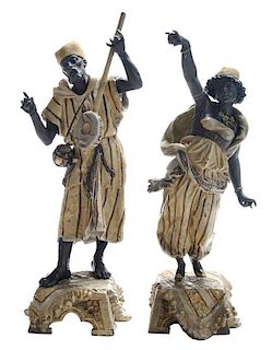 Two Cast Metal Figures, Moorish