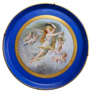 Hand-painted Porcelain Plaque