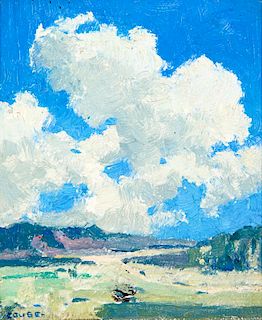 Eanger Irving Couse | Clouds Building Over the Arroyo