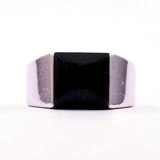 Cartier | Onyx and White Gold Ring