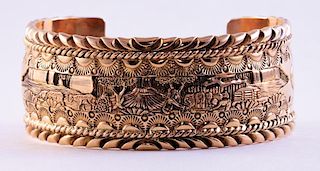 Unknown | Storyteller, "Five Miles from Home" Cuff Bracelet