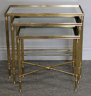 Set of 3 Nesting Tables, Made in Italy.