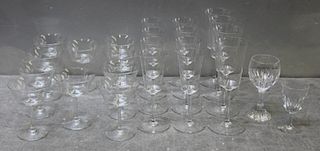 BACCARAT. Group of Baccarat Goblets.