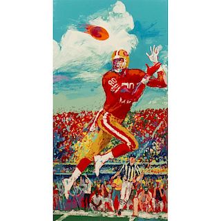 Leroy Neiman Serigraph, "127 & Counting - Jerry Rice"