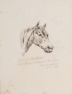 Olaf Wieghorst | Horse Sketch