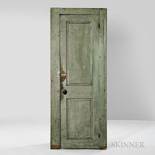 Green/gray-painted Cupboard