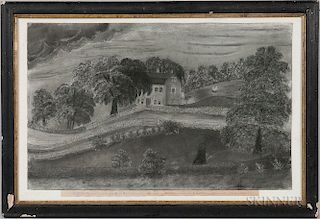 J.L. Elliott (active New Hampshire, Mid-19th Century), Easterly view of the House in which Count Rumford was Born in Woburn, 