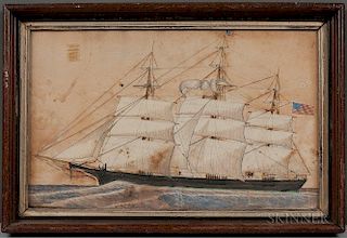 American School, 19th Century      Merchant Ship Josiah Hale