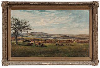 Frank Henry Shapleigh (1842-1906)      View from Lewis Nute Farm, Milton, New Hampshire
