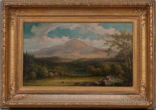John White Allen Scott (American, 1815-1907)      Pastoral and Mountain Landscape