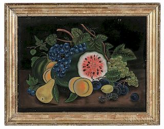 American School, 19th Century      Still Life with Fruit