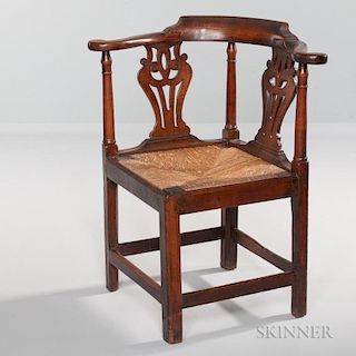 Carved Corner Chair