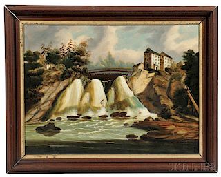 Thomas Chambers (New York/England, 1808-1869)      Theresa Falls, Indian River