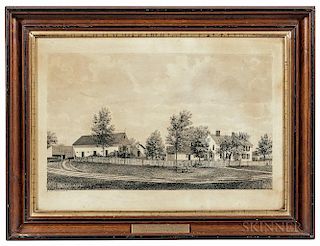 James Franklin Gilman (Massachusetts and Vermont, 1850-1929)      View of The Solomon Parkhurst House, Chelmsford, Massachuse