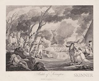 After Elkanah Tisdale (New York, act. 18th Century)    Battle of Lexington