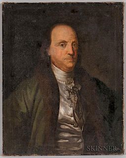 American School, Late 18th Century      Portrait of Benjamin Franklin