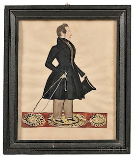 Joseph Davis (Maine/New Hampshire, 1811-1865)      Portrait of a Gentleman