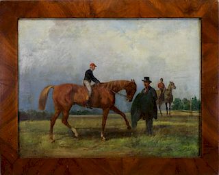 Signed, 19th C. Equestrian Painting