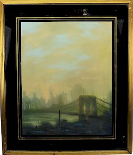 Leon Dolice (1892 - 1960) Brooklyn Bridge