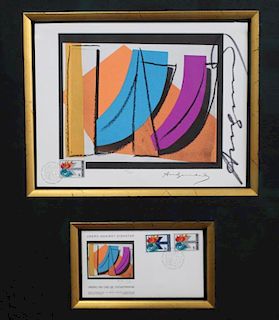 "UN Stamp" Andy Warhol (1928 - 1987)