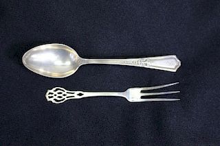 Sterling Silver Spoon and Fork