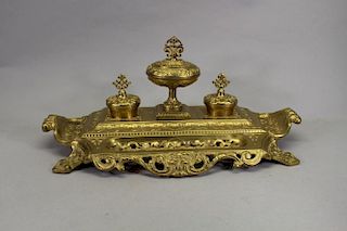 Thai Brass Inkwell