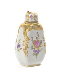 A Berlin (K.P.M.) Porcelain Scent Bottle, Height 4/34 inches.