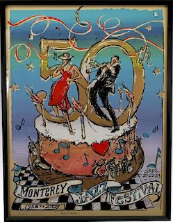Earl Newman, 12/100 Monterey Jazz Festival Poster