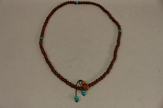 Pipal Tree Seed Beaded Necklace