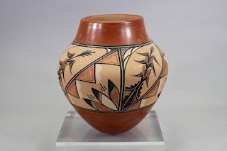 Jemez, Signed New Mexico Pottery Jar