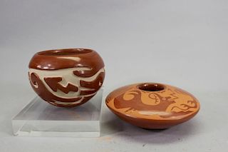 (2) Southwest American Pueblo Pottery Vessels