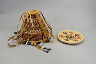 (2) Native American Woven Items