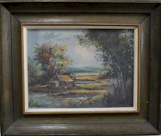 Early 20th C. Signed Philippine Landscape
