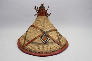20th C. Niger/Mauritania Conical Hat