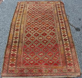 Antique Handmade Area Carpet.