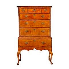 English Transitional Queen Anne Chest on Chest