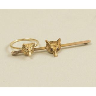 14K Gold Fox Jewelry